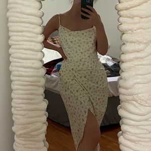 House of CB yellow floral dress